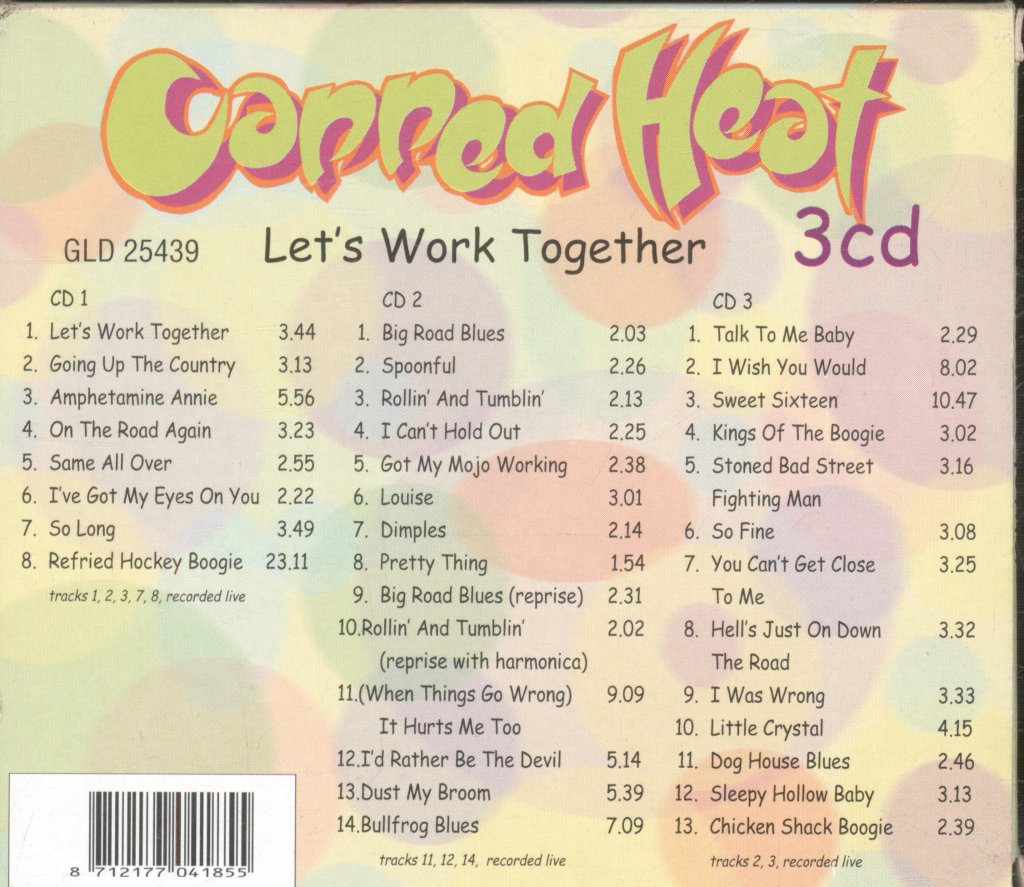 Canned Heat - Let's Work Together - Triple Cd