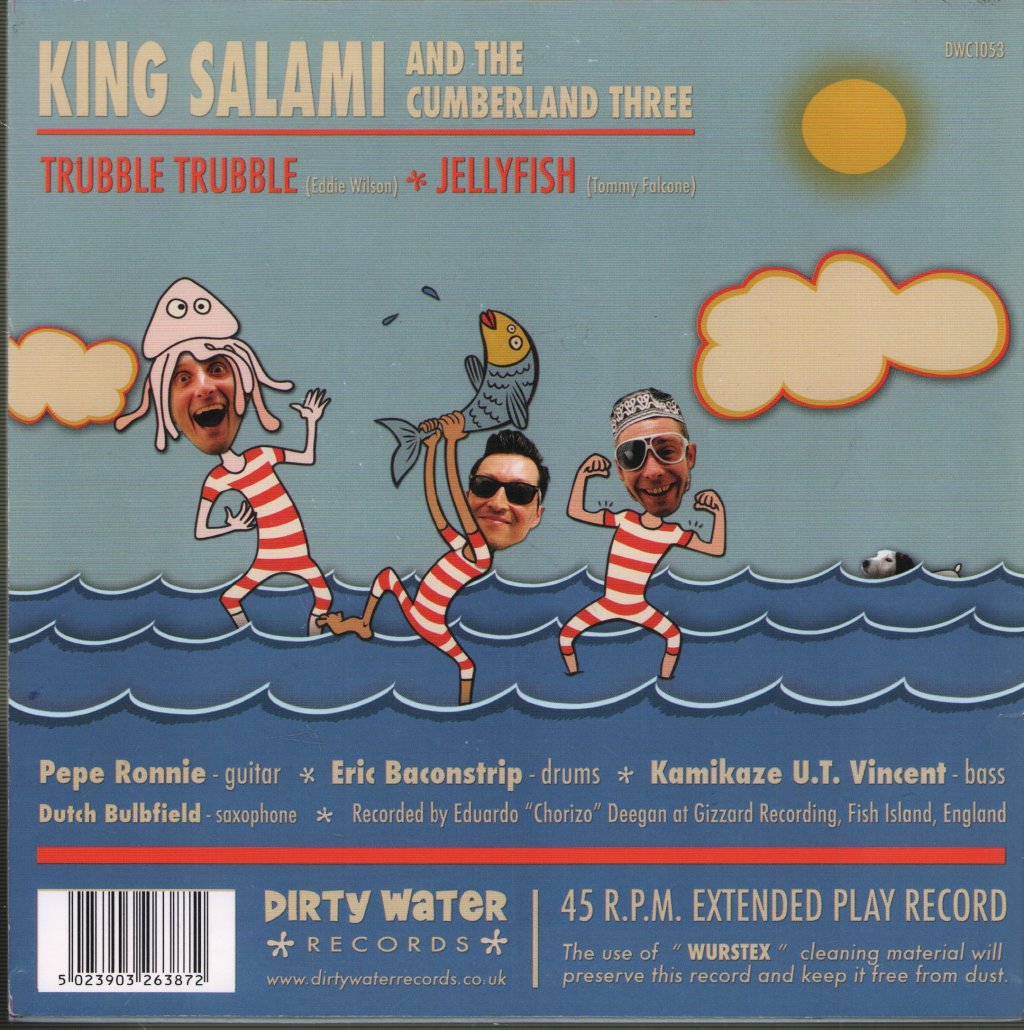 King Salami And The Cumberland Three - Trubble Trubble / Jellyfish - 7 Inch
