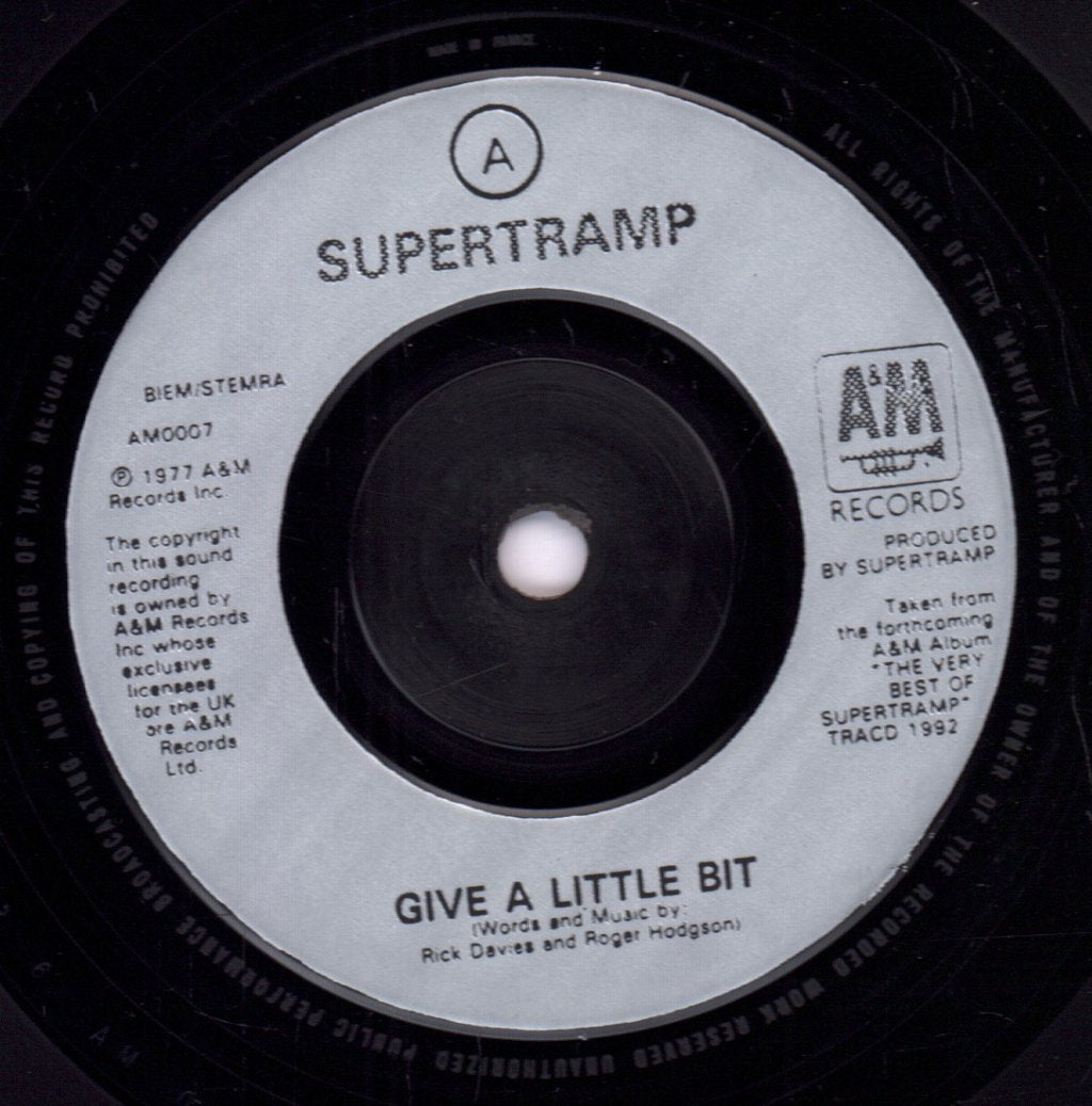Supertramp - Give A Little Bit - 7 Inch