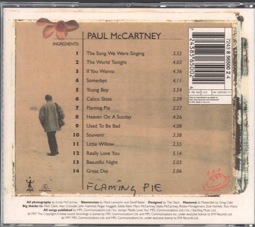 Paul McCartney - Flaming Pie - Cd