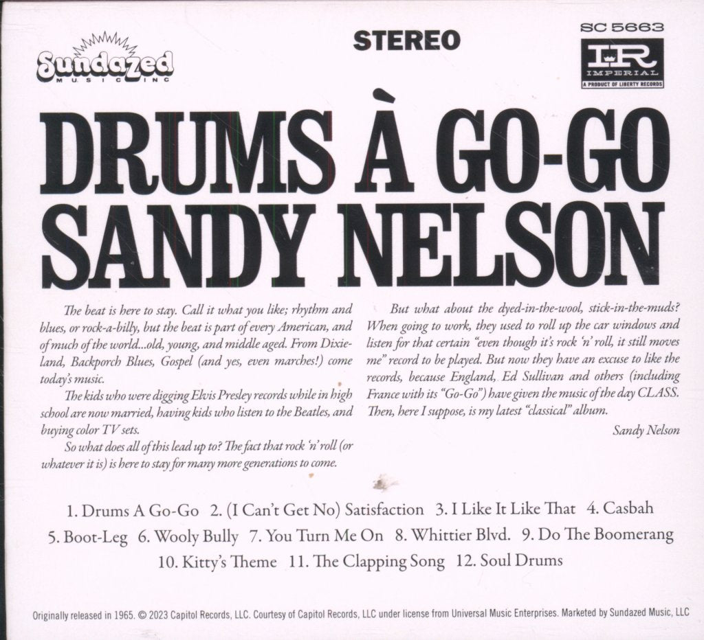 Sandy Nelson - Drums À Go-Go - Cd