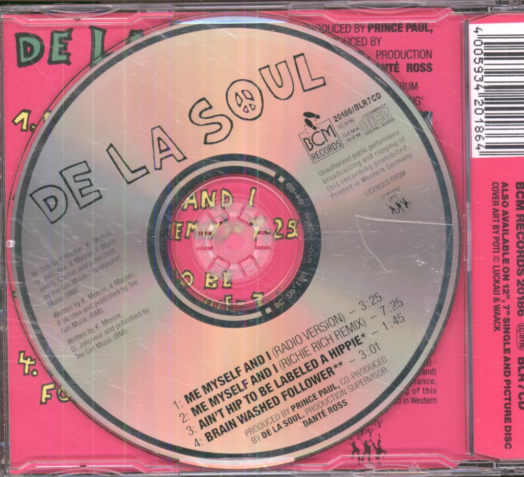 De La Soul - Me Myself And I - Cd
