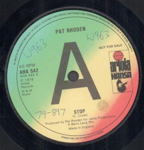 Pat Rhoden - Stop - 7 Inch