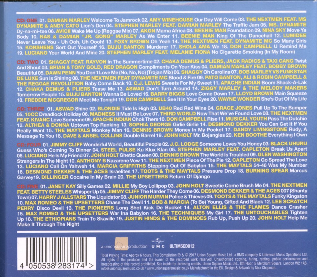 Various Artists - Summer Reggae (The Ultimate Collection) - Cd Set