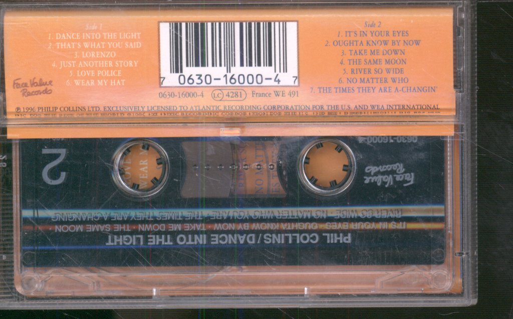 Phil Collins - Dance Into The Light - Cassette
