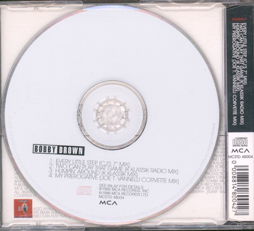 Bobby Brown - Every Little Step - Cd