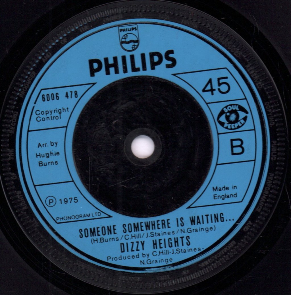 Dizzy Heights - Don't Be Down On Me - 7 Inch