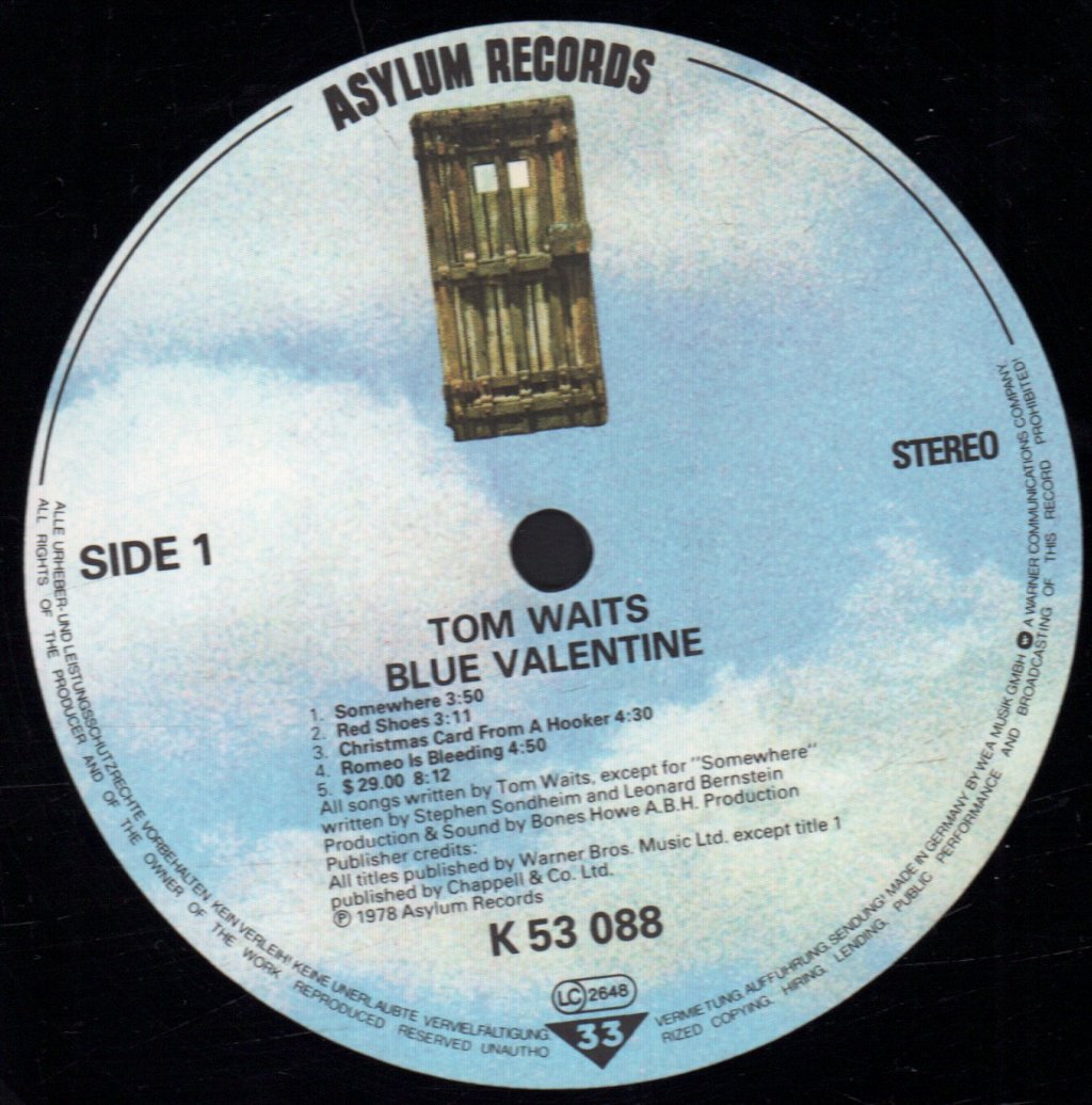 Tom Waits - Blue Valentine - Lp