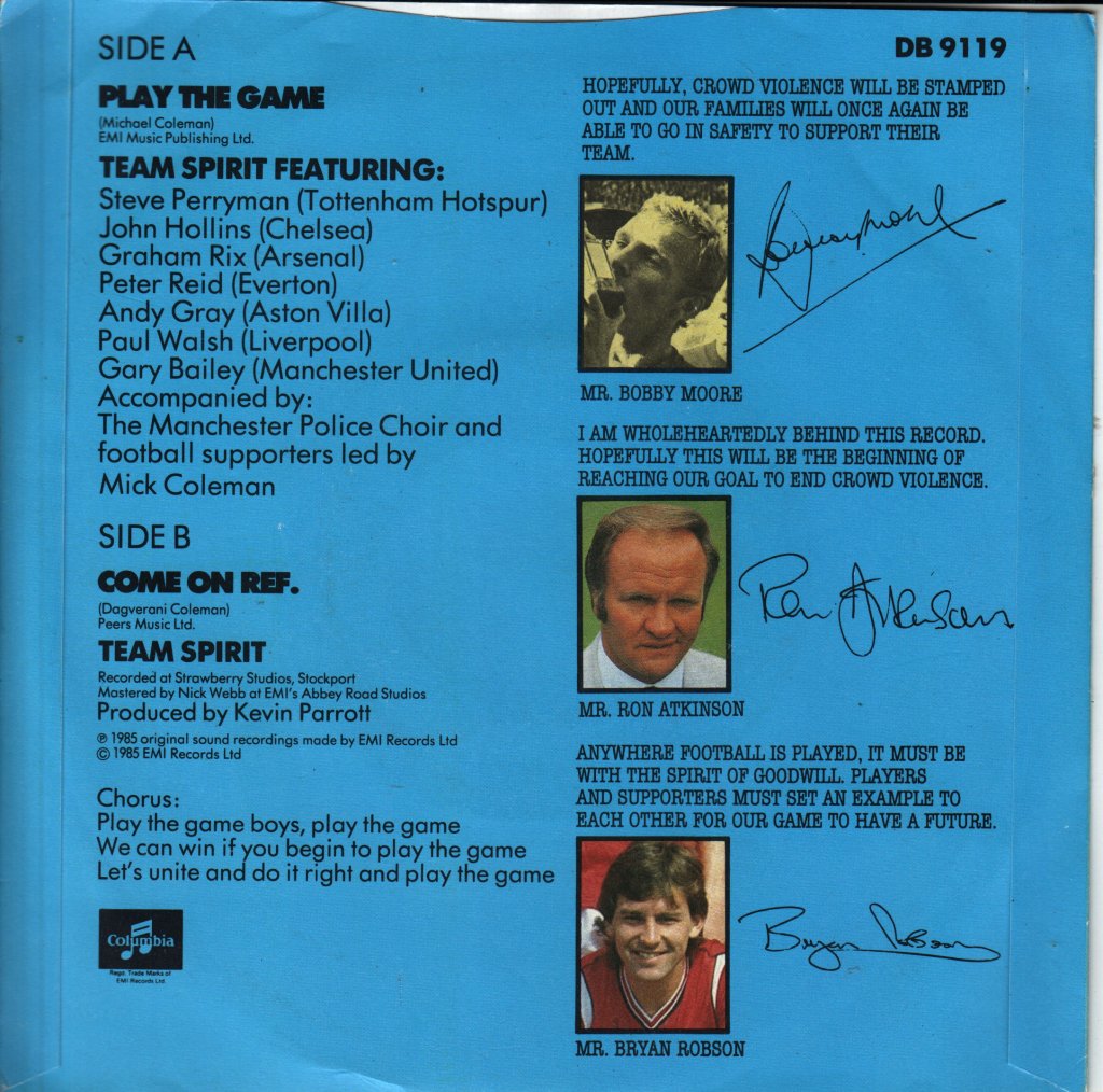 Team Spirit - Play The Game - 7 Inch