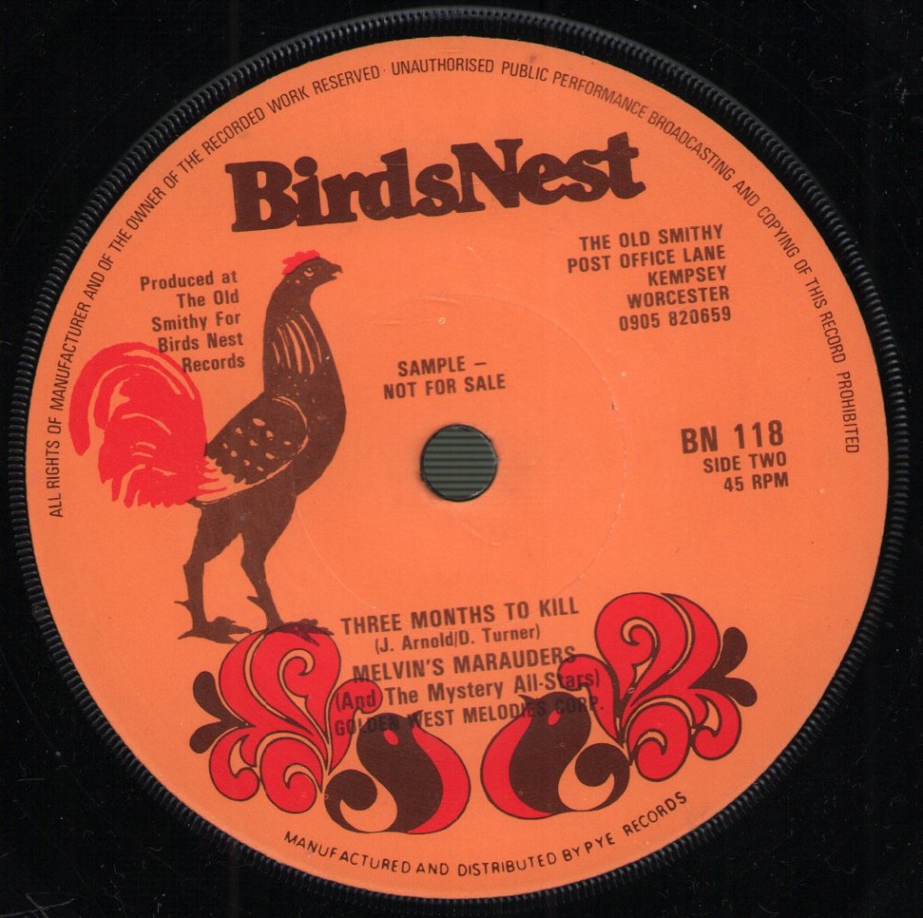 Melvin's Marauders - Buzz Buzz A Diddle It - 7 Inch