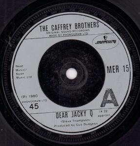 Caffrey Brothers - Dear Jacky Q - 7 Inch