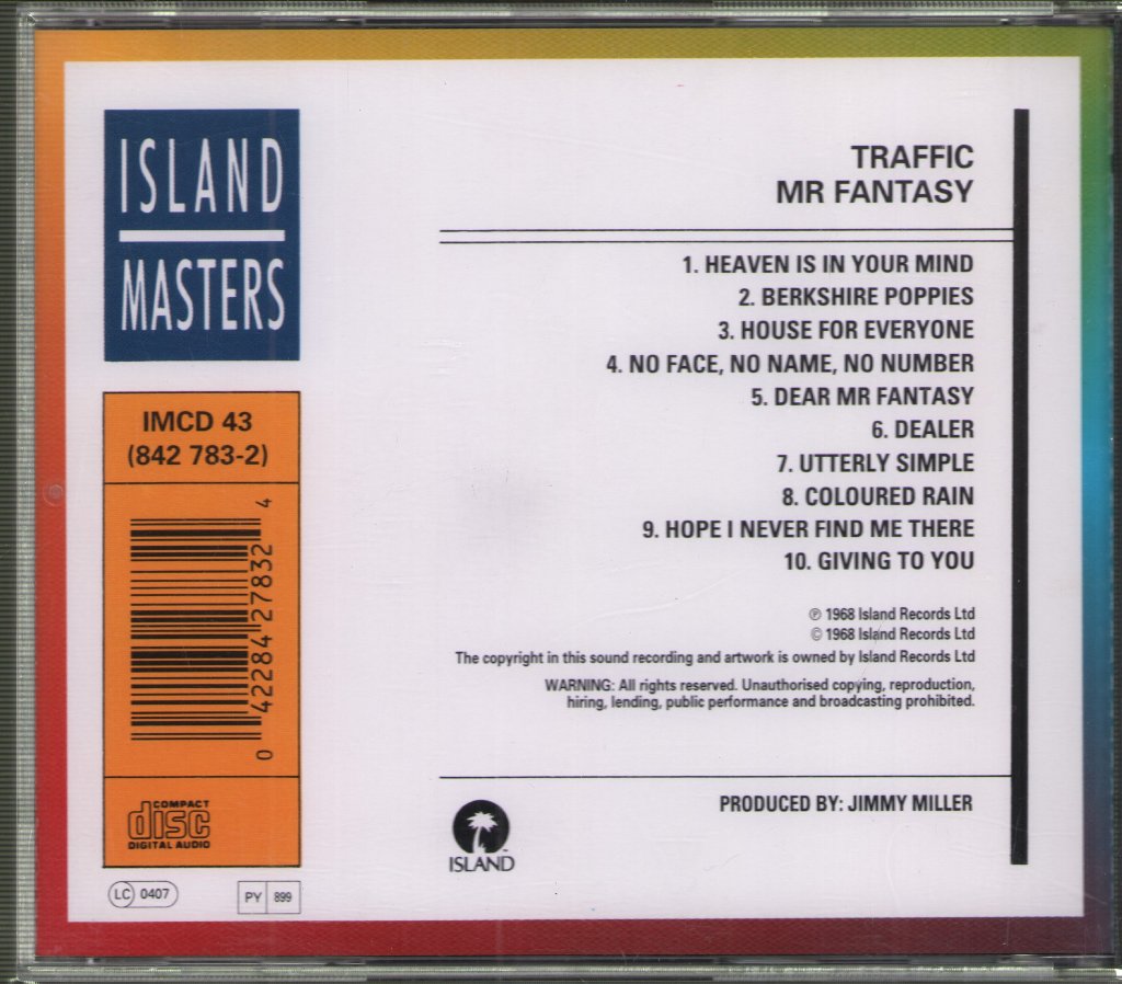 Traffic - Mr. Fantasy - Cd