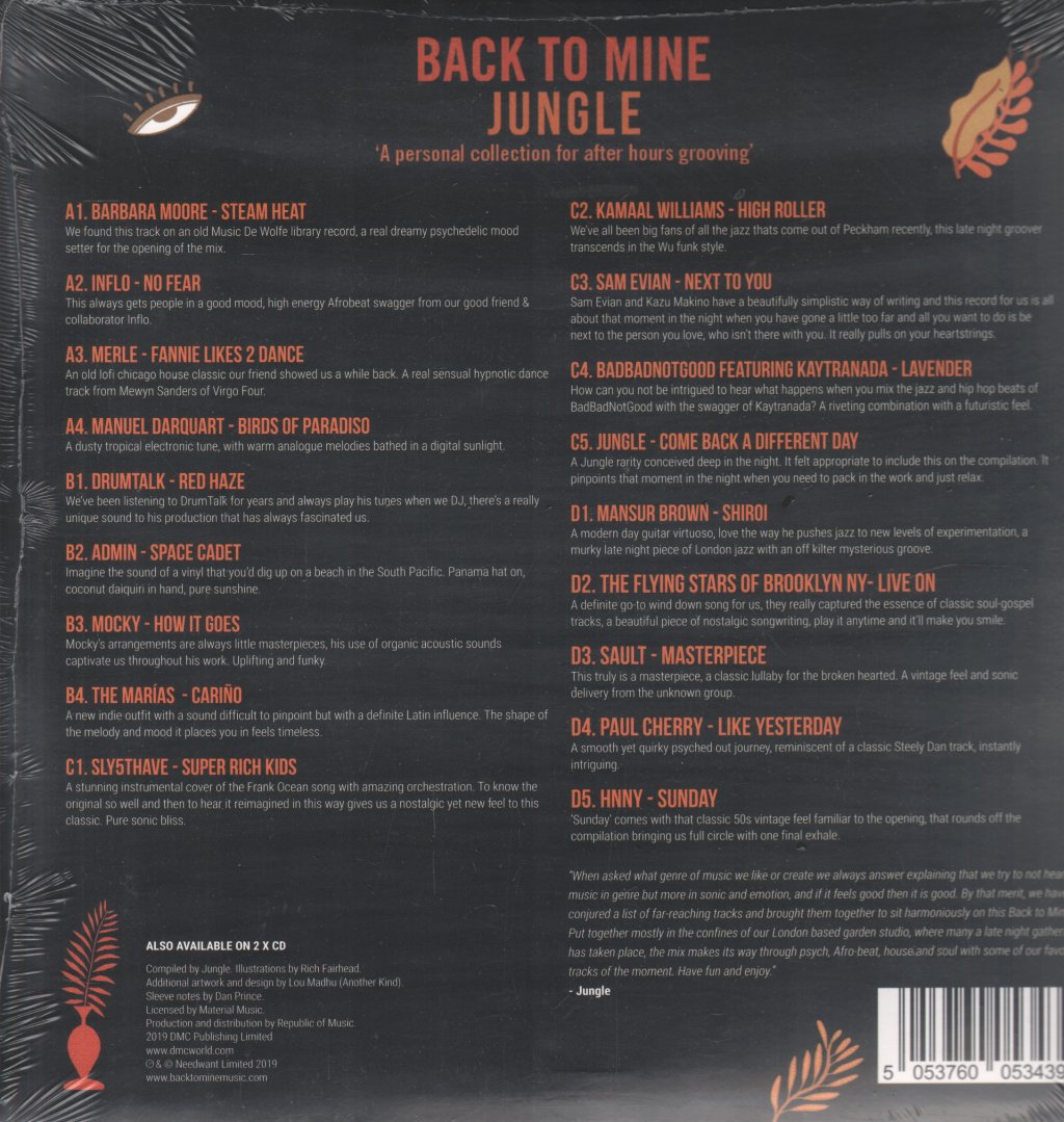Jungle - Back To Mine - Double Lp