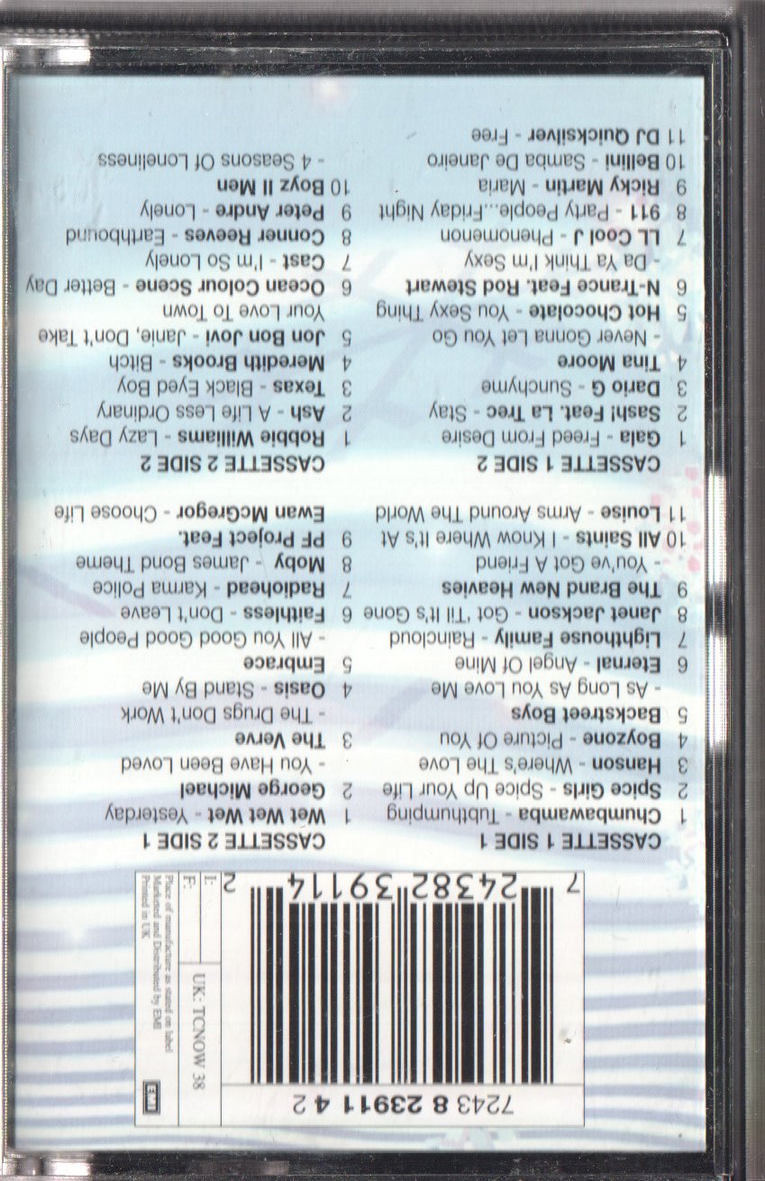 Various Artists - Now That's What I Call Music! 38 - Cassette Set