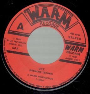 Warm (New Wave) - 007 - 7 Inch