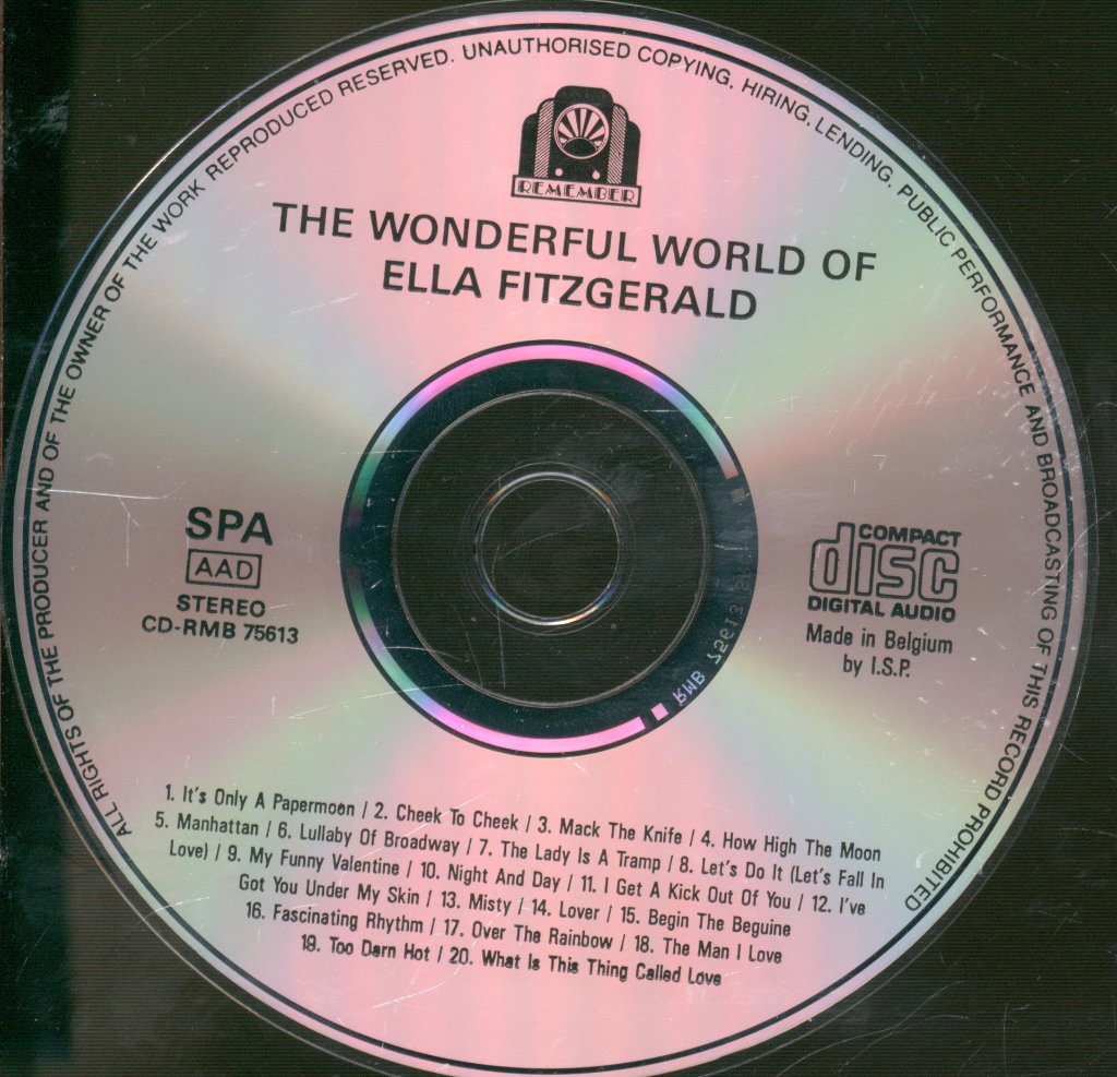 Ella Fitzgerald - Wonderful World Of Ella Fitzgerald (20 Great Songs) - Cd