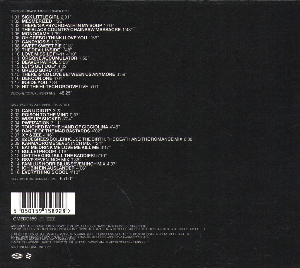 Pop Will Eat Itself - PWEI Product 1986-1994 - Double Cd