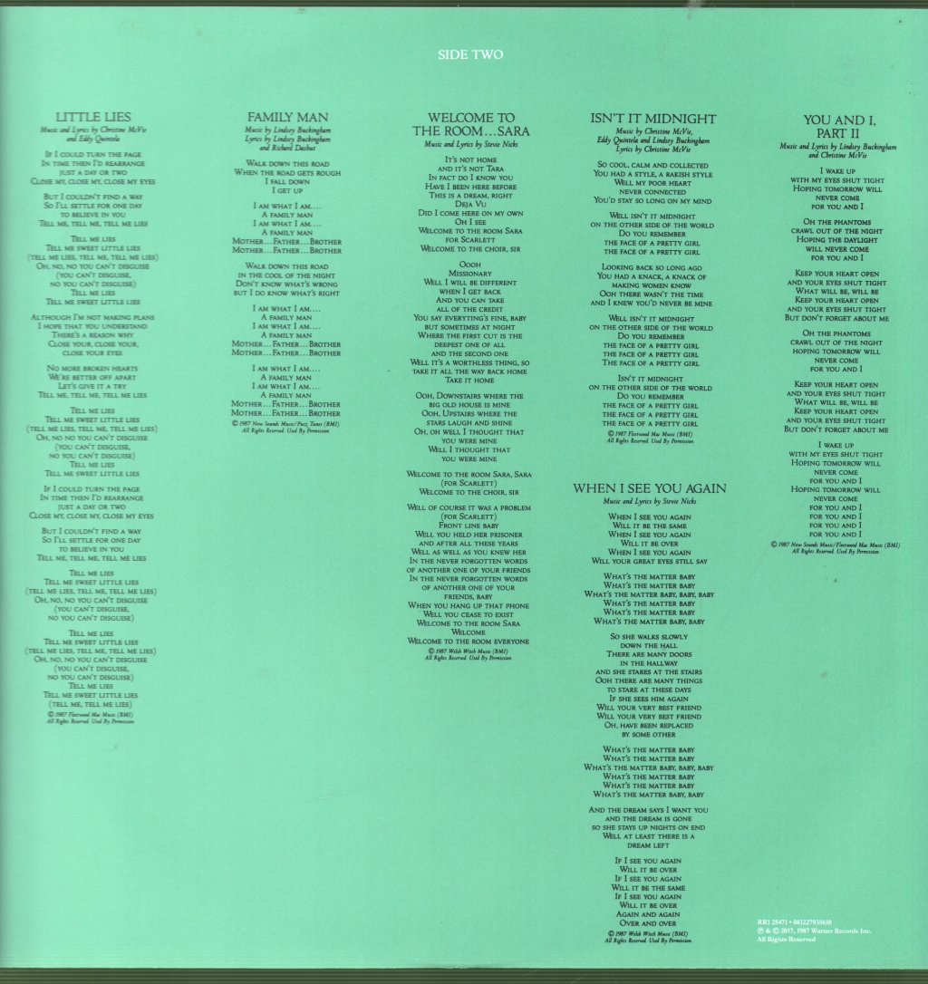 Fleetwood Mac - Tango In The Night - Lp
