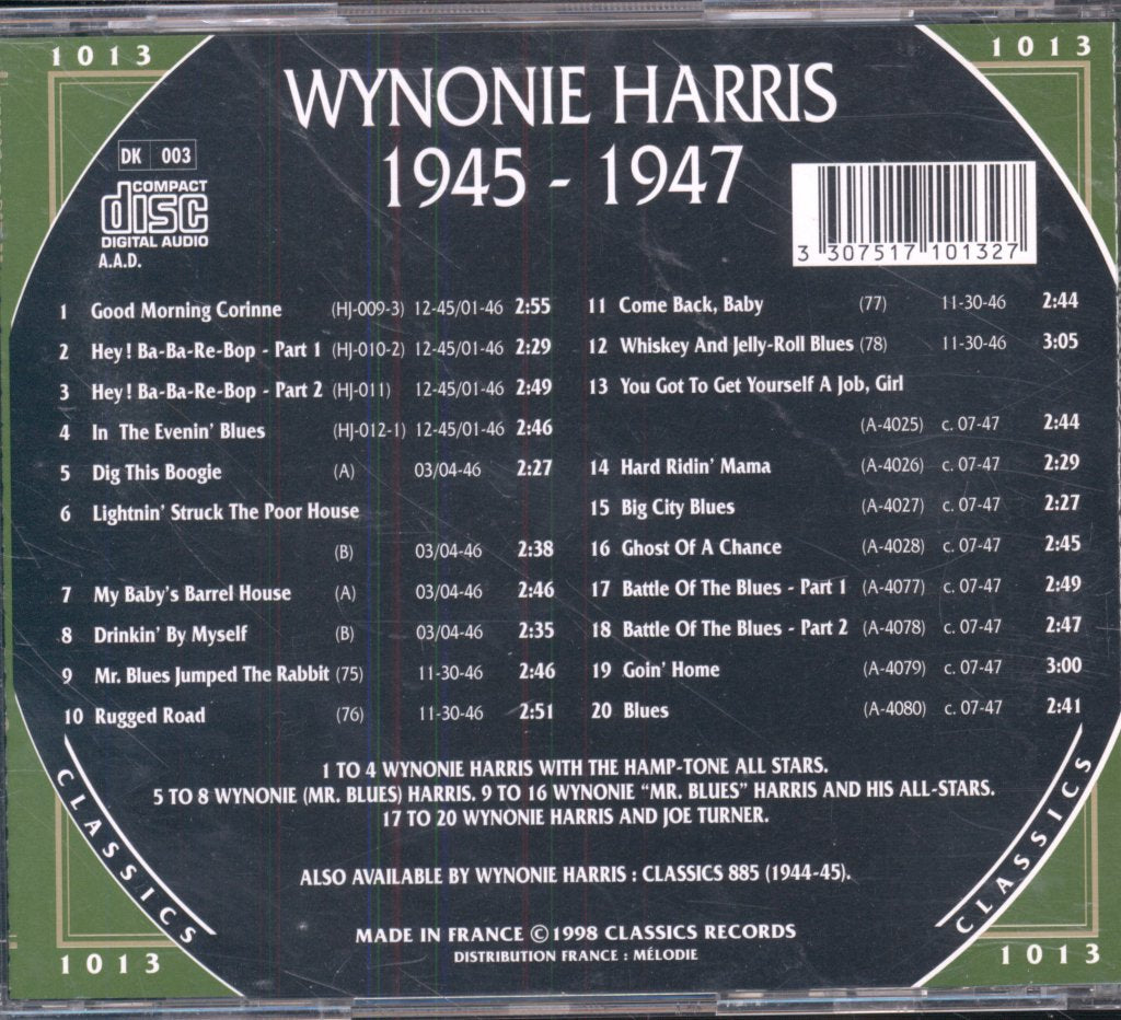 Wynonie Harris - 1945-1947 - Cd