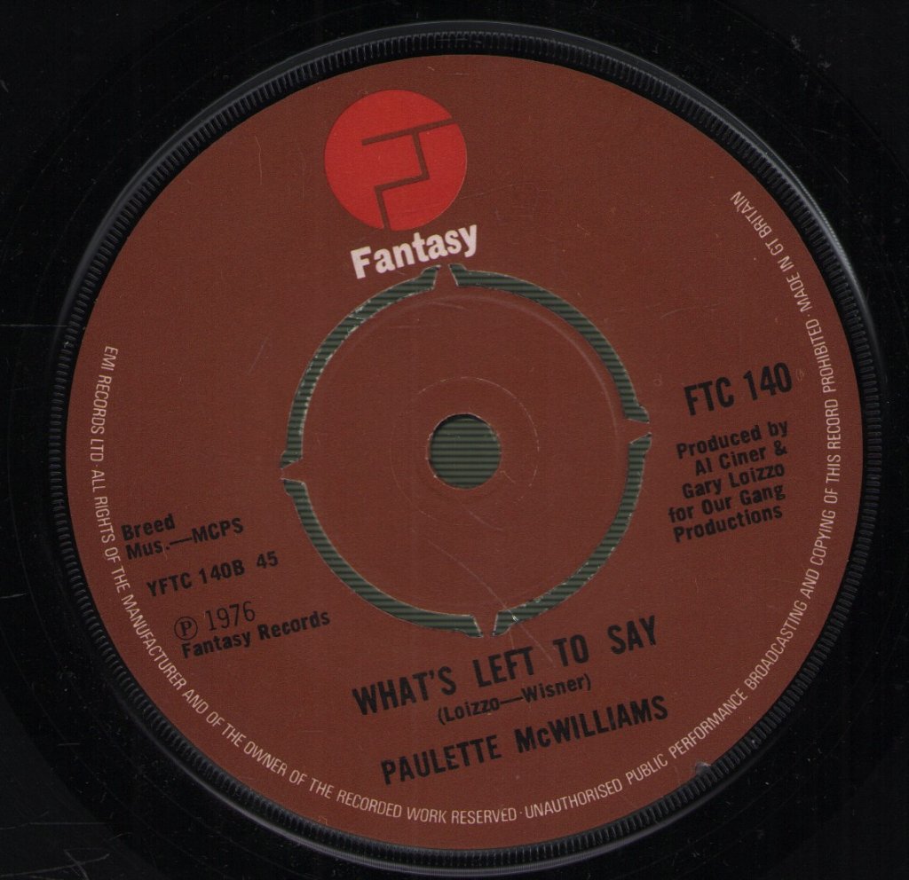 Paulette Mcwilliams - Dancin' - 7 Inch