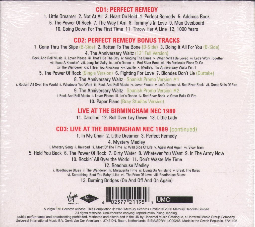 Status Quo - Perfect Remedy - Cd Set