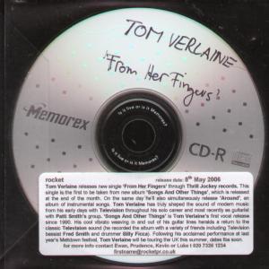 Tom Verlaine - From Her Fingers - Cdr