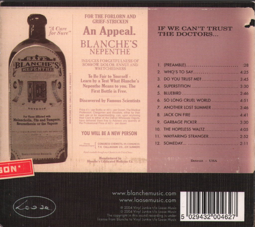 Blanche - If We Can't Trust The Doctors... - Cd