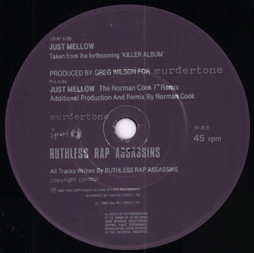 Ruthless Rap Assassins - Just Mellow - 7 Inch
