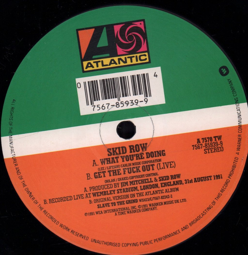 Skid Row - Wasted Time - 12 Inch
