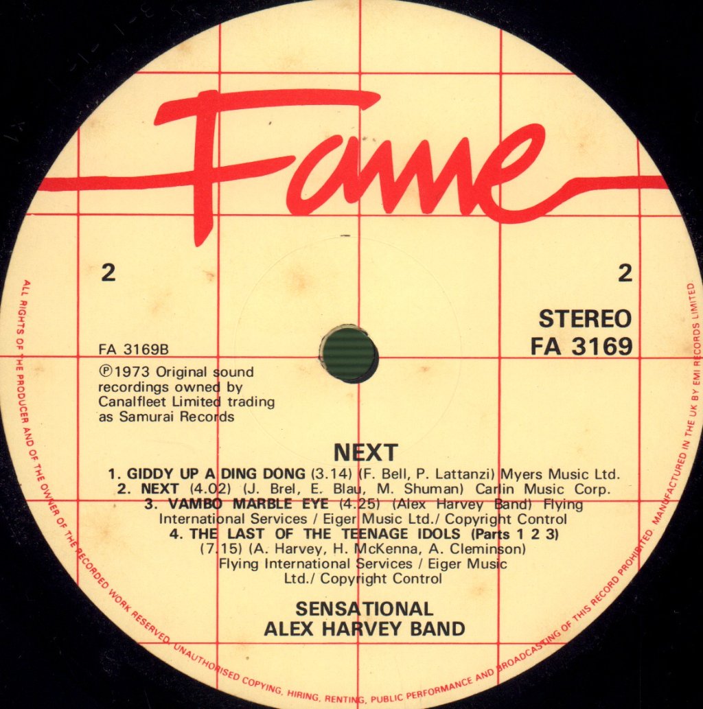 Sensational Alex Harvey Band - Next - Lp