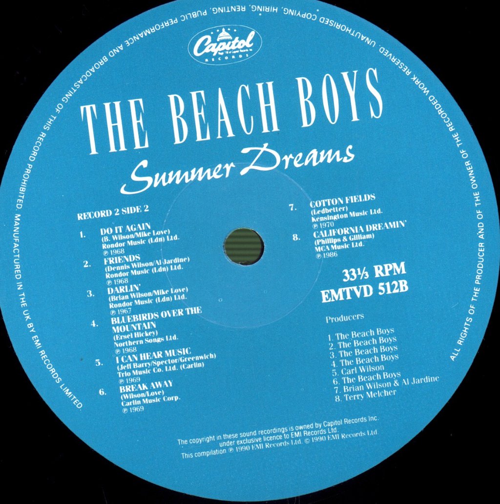 Beach Boys - Summer Dreams: 32 Classic Tracks - Double Lp