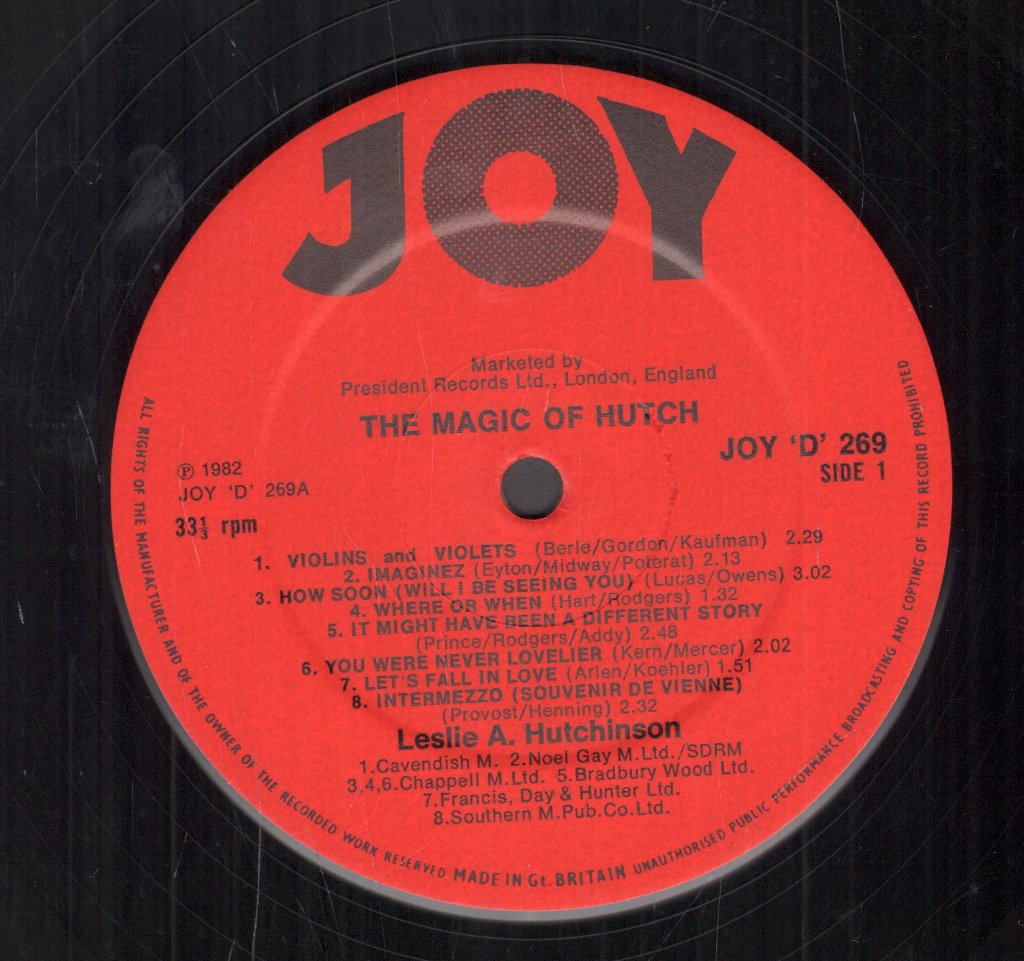 Leslie Hutchinson - Magic Of Hutch - Lp