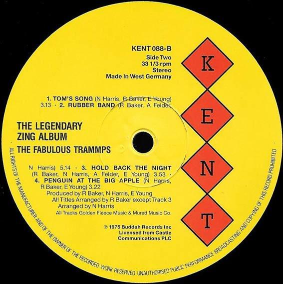 Trammps - Legendary Zing Album - Lp