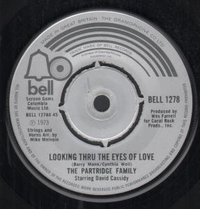 Partridge Family - Looking Thru The Eyes Of Love - 7 Inch