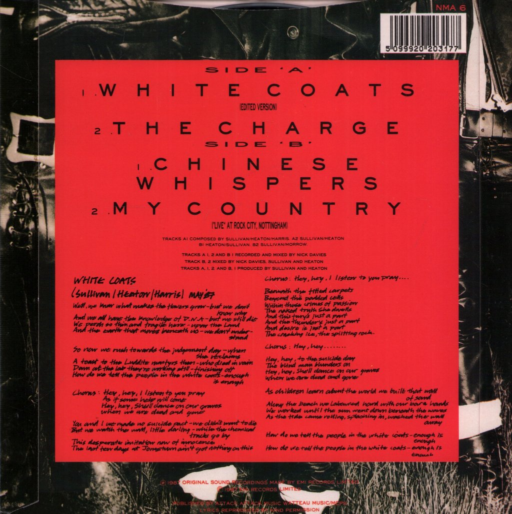 New Model Army - White Coats (EP) - 7 Inch