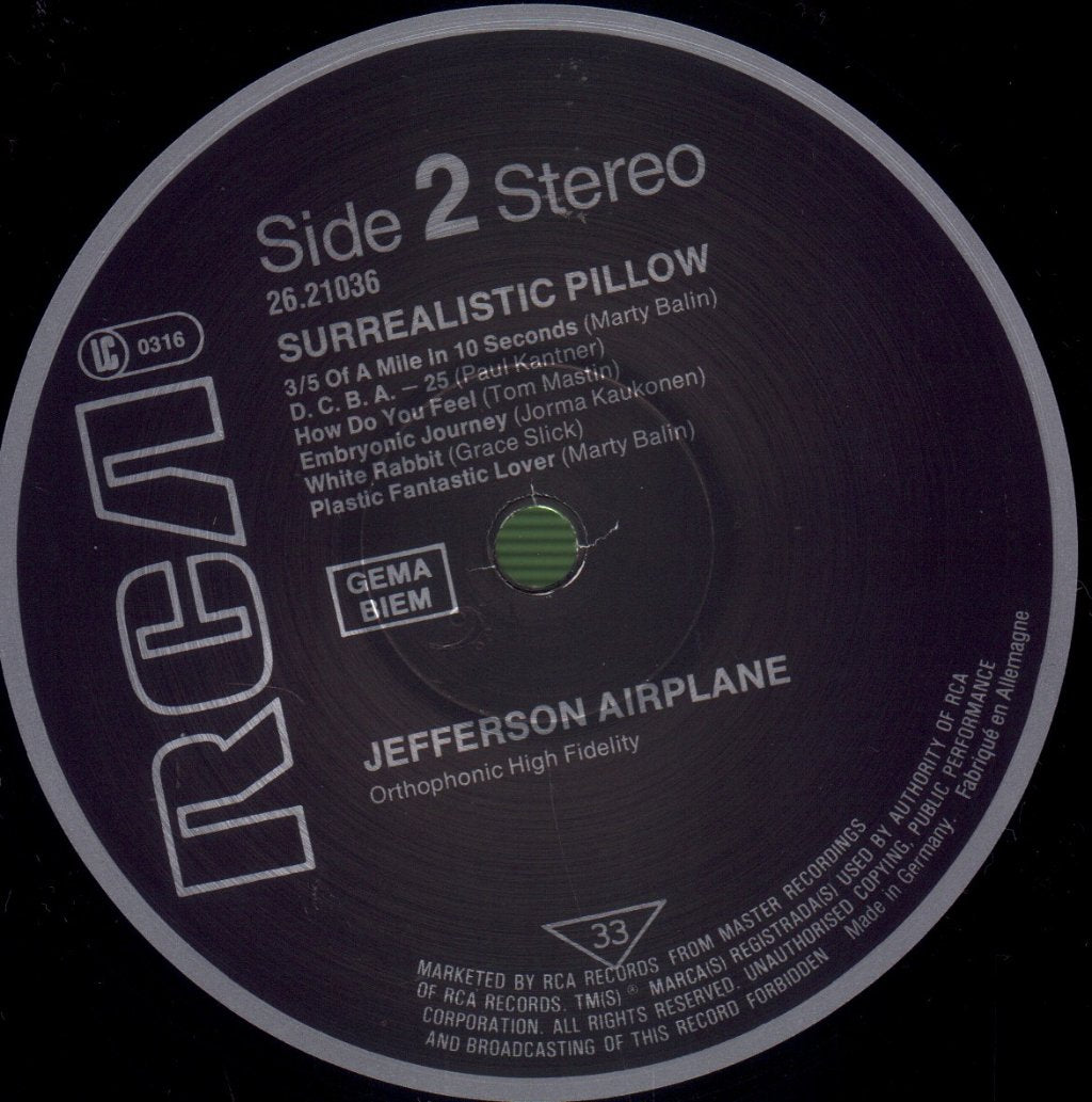 Jefferson Airplane - Surrealistic Pillow - Lp