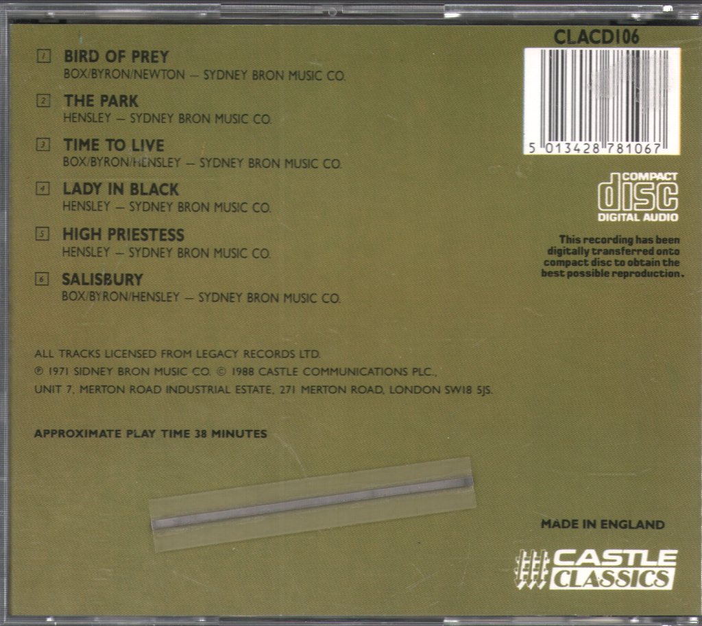 Uriah Heep - Salisbury - Cd