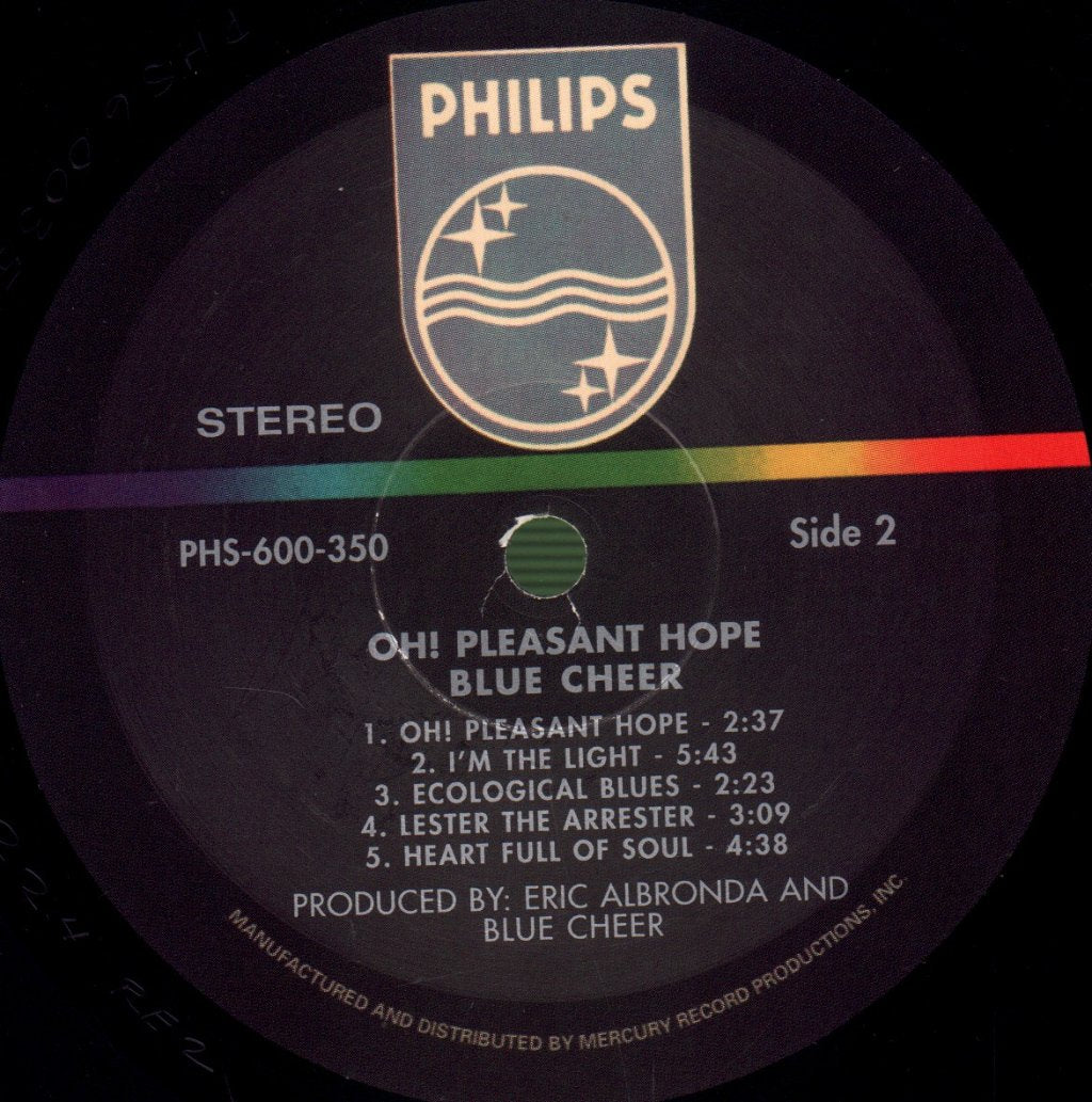 Blue Cheer - Oh! Pleasant Hope - Lp