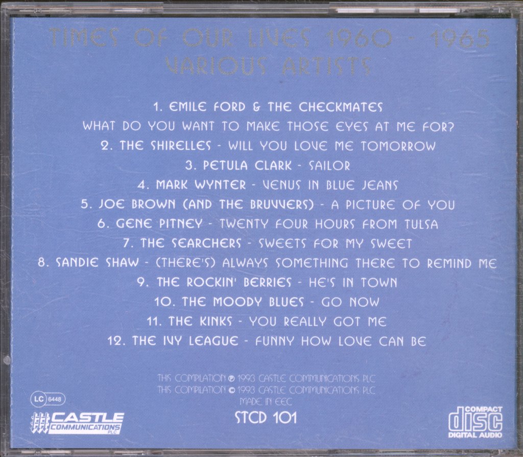 Various Artists - Times Of Your Life 1960 - 65 Vol 1 - Cd