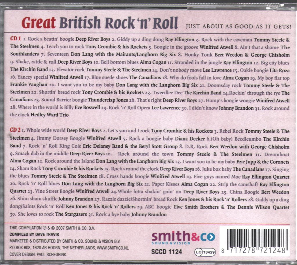 Various Artists - Great British Rock 'n' Roll - Double Cd