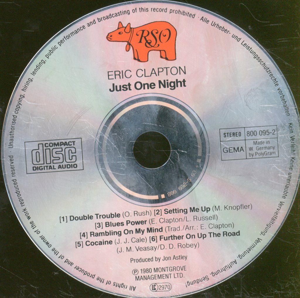 Eric Clapton - Just One Night - Double Cd