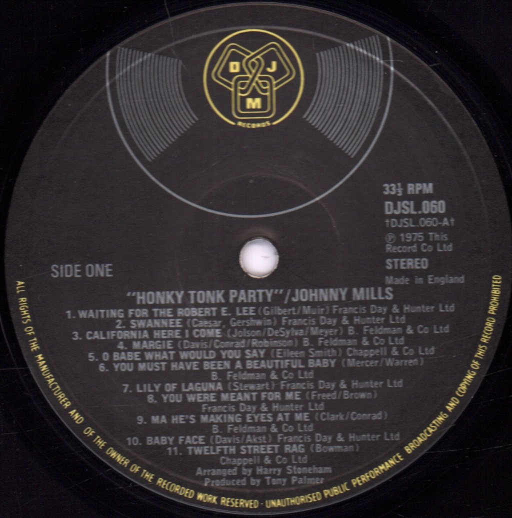 Johnny Mills - Honky Tonk Party - Lp