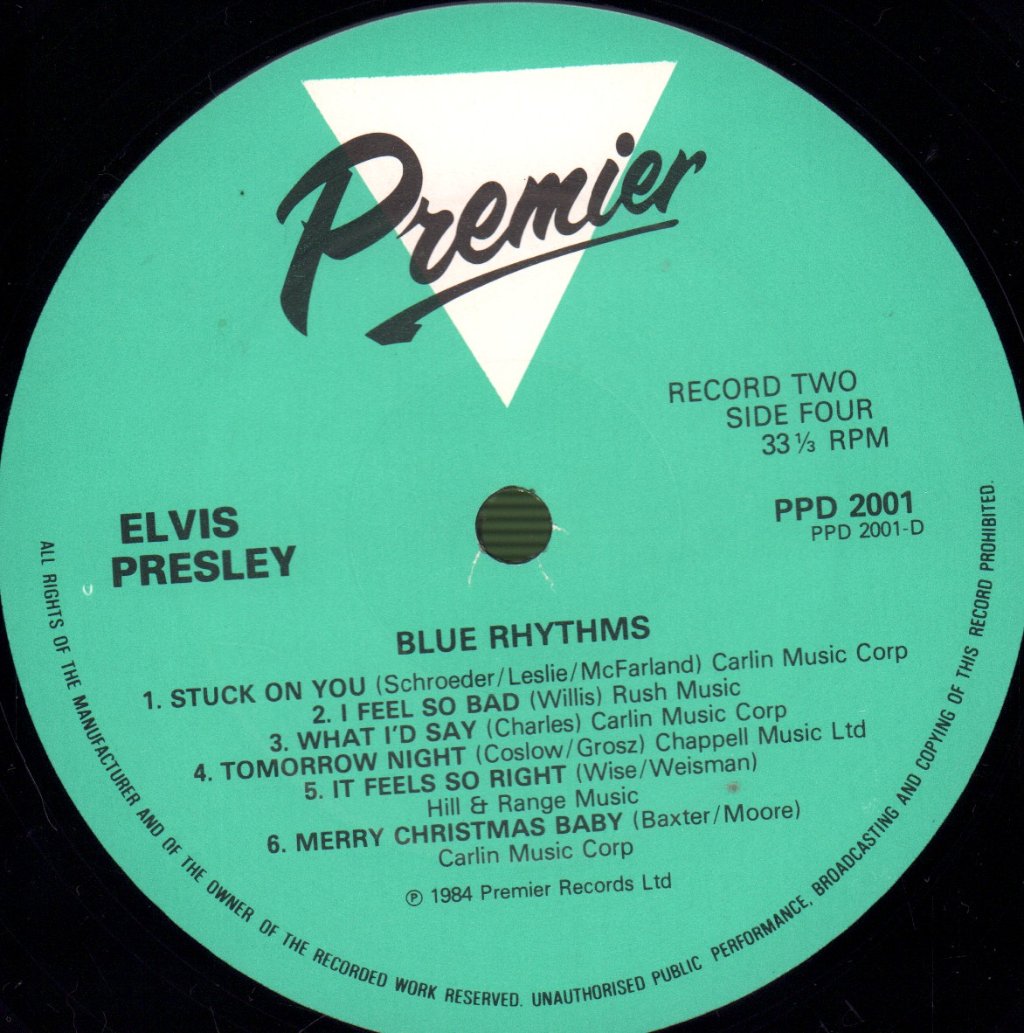 Elvis Presley - Blue Rhythms - Double Lp