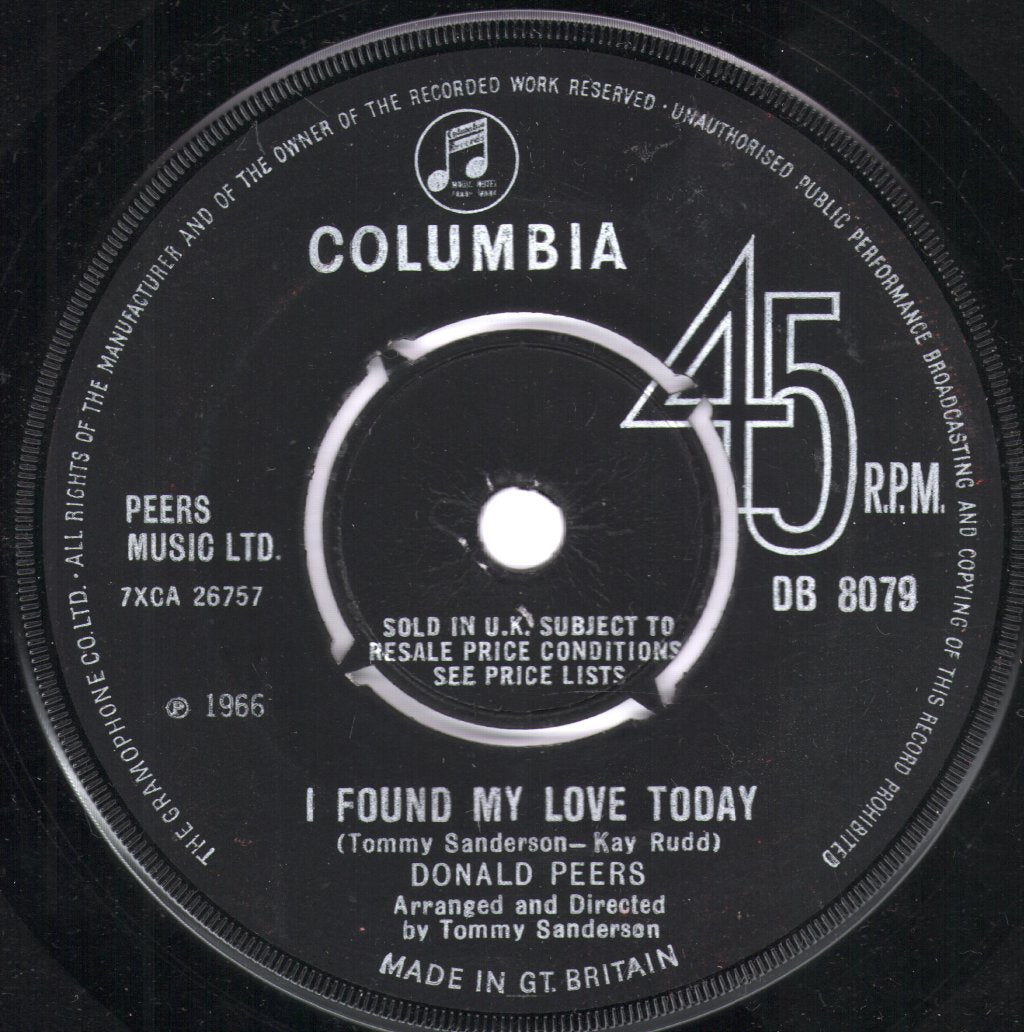 Donald Peers - Games That Lovers Play - 7 Inch