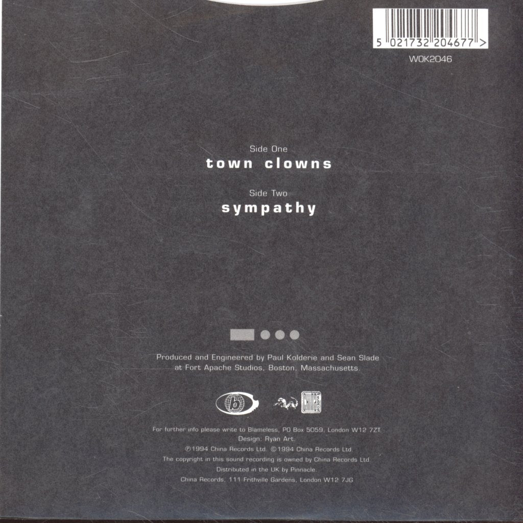 Blameless - Town Clowns - 7 Inch