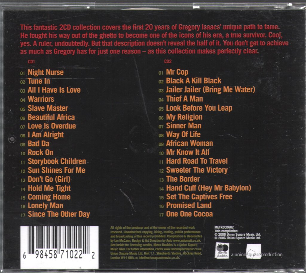 Gregory Isaacs - Essential Gregory Isaacs - Double Cd