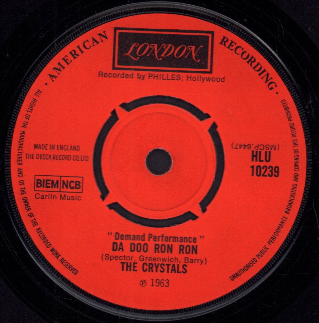 Crystals - Da Doo Ron Ron - 7 Inch