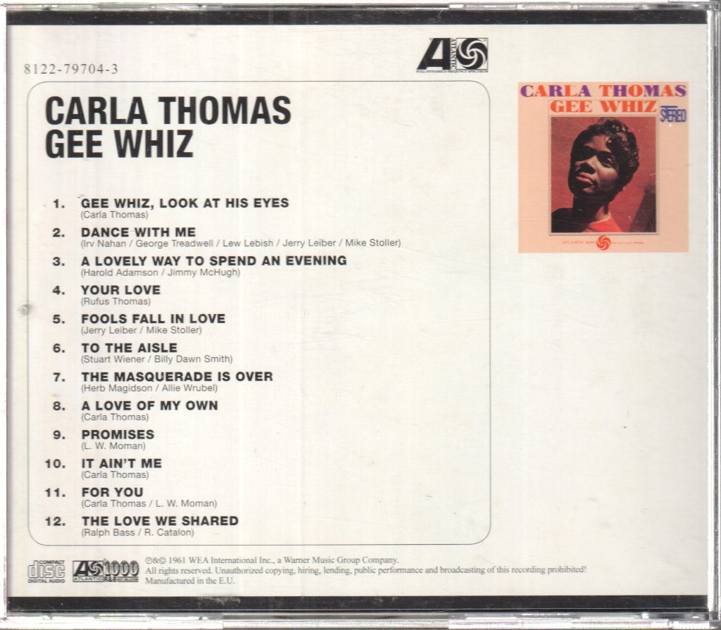 Carla Thomas - Gee Whiz - Cd