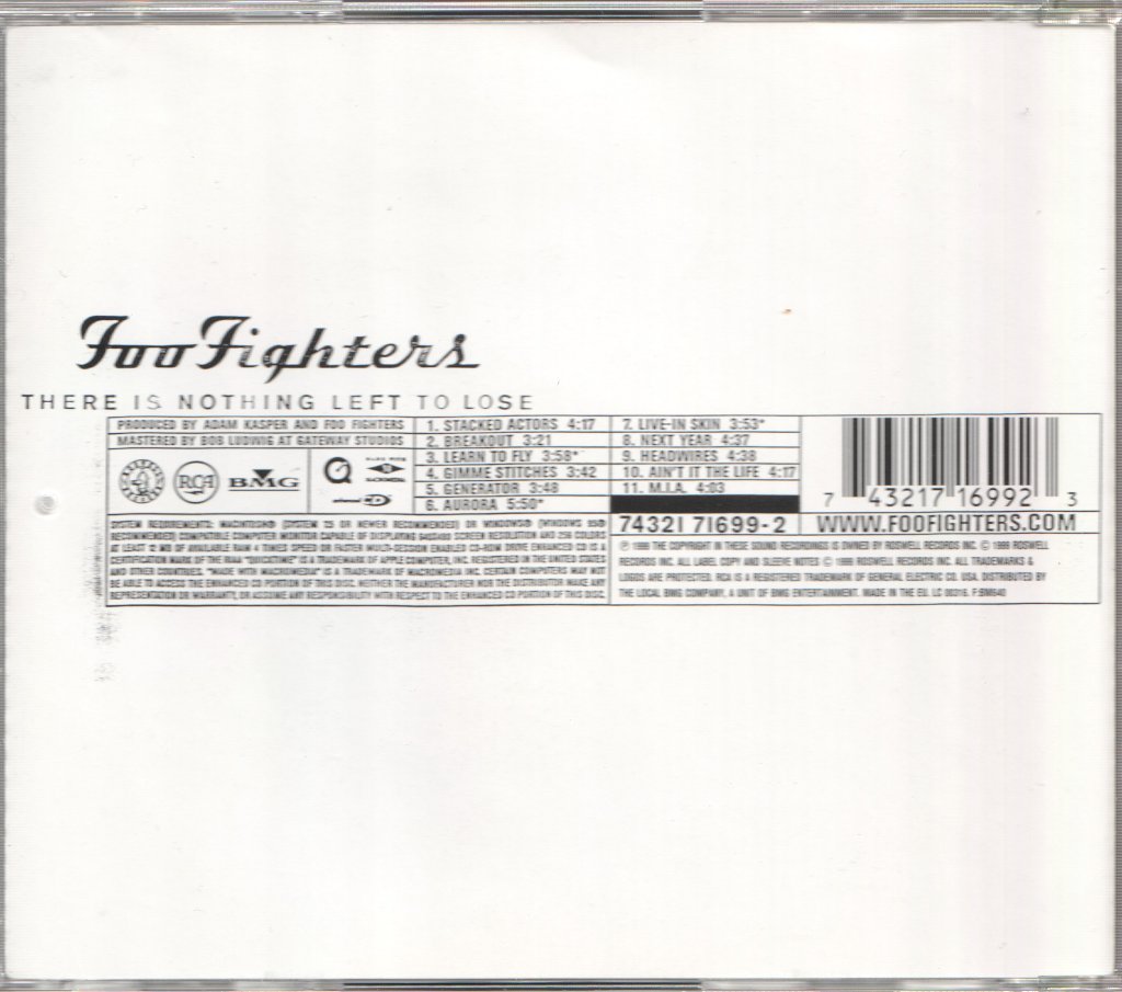 Foo Fighters - There Is Nothing Left To Lose - Cd