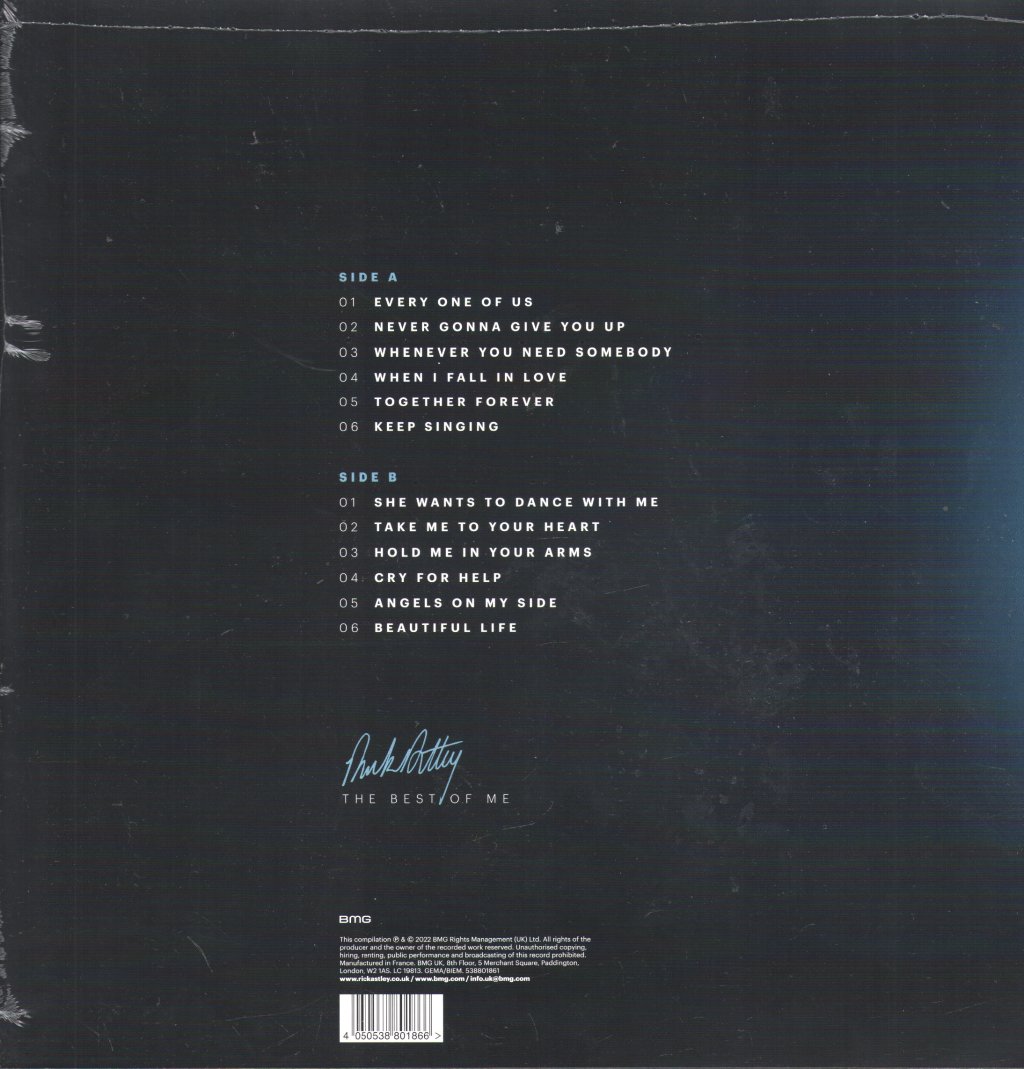 Rick Astley - Best Of Me - Lp